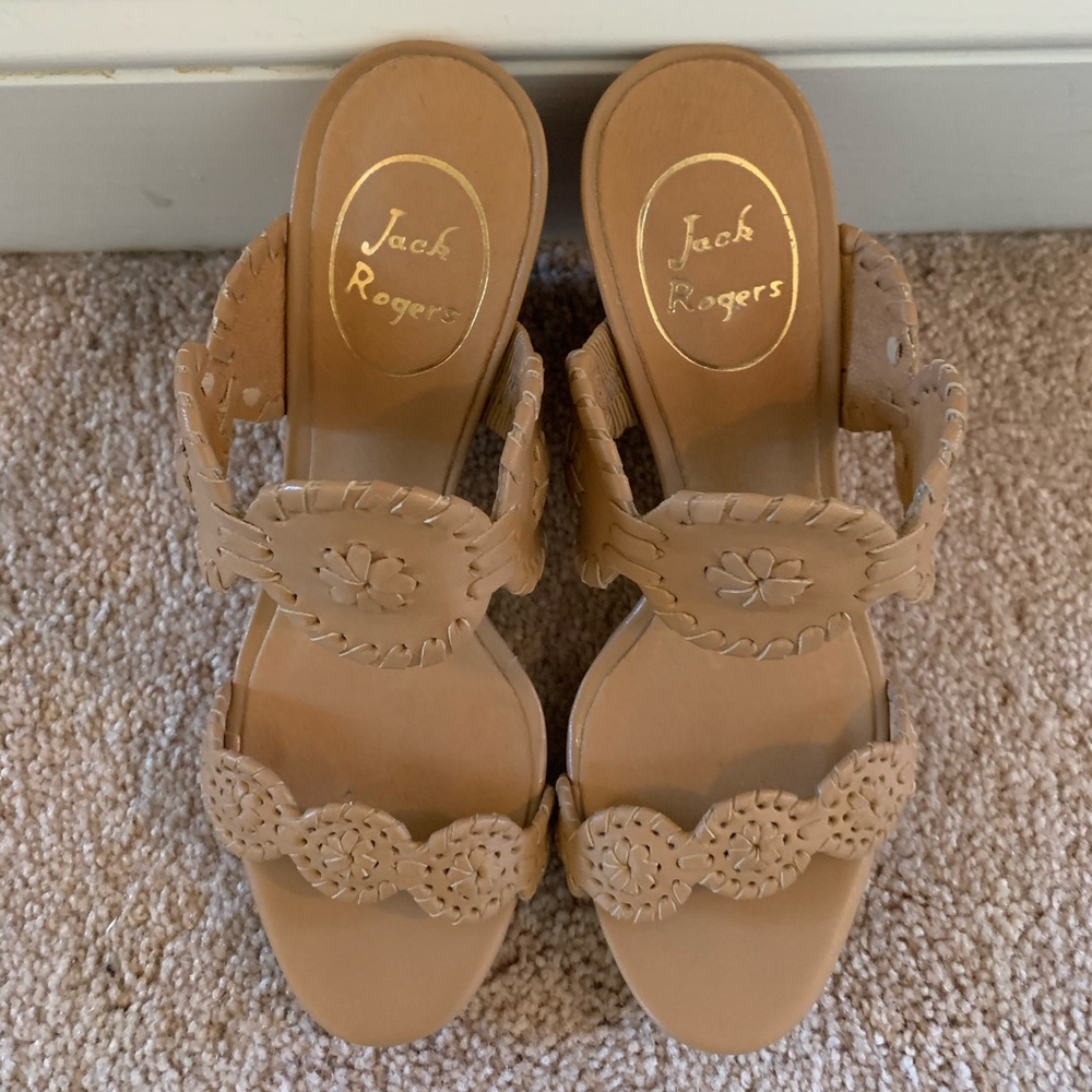 Jack Rogers Luccia Leather Wedge Sandal